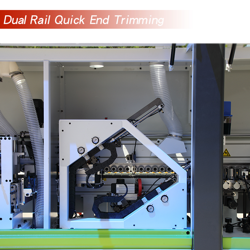 Configuração facultativa Da máquina de Banda de arestas: 4-motores Corner Trimming/ Dual Rail Quick End Trimming